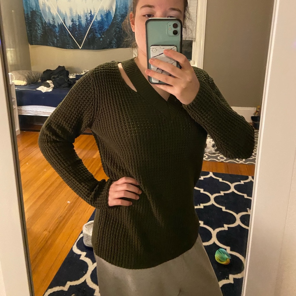 Green sweater